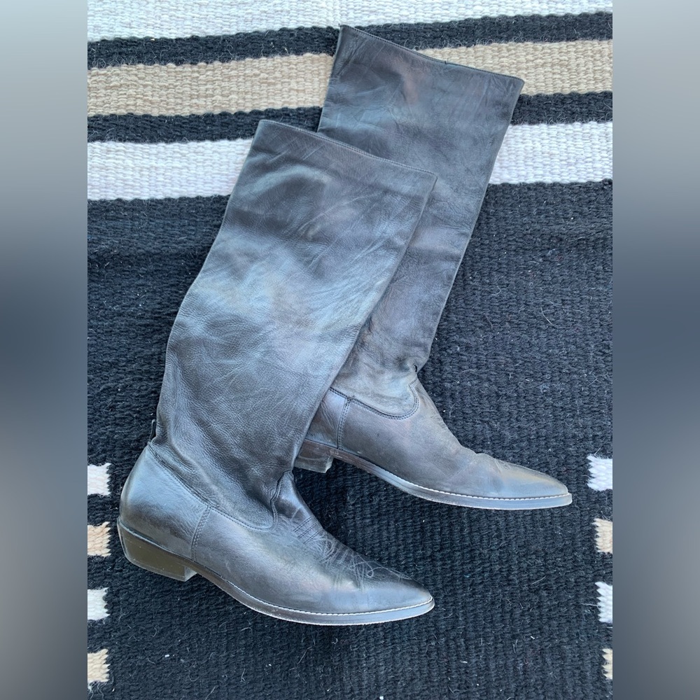 Donald J. Pliner Western Slouch Boots Size 7